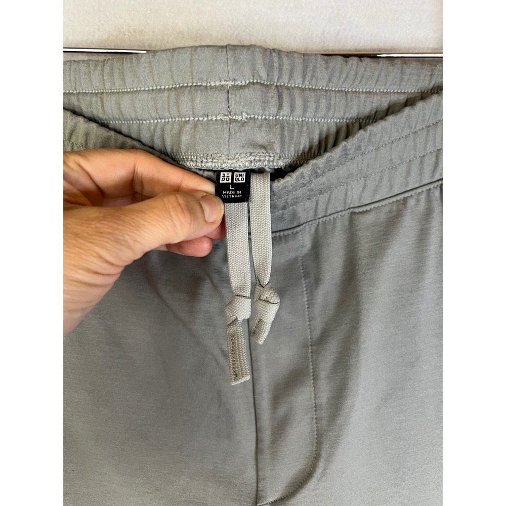 Uniqlo men's light olive green ultra stretch jogger pants Sz L active - Picture 3 of 7